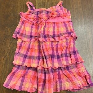 Pink tiered Peek dress